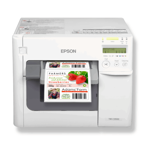 Imprimante d'étiquettes couleur Epson Color Works C3500 pour des étiquettes couleur au design élégant
