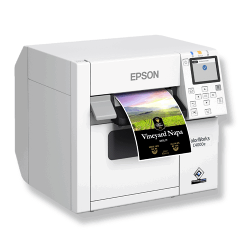 Imprimante d'étiquettes couleur Epson Color Works C4000e pour des étiquettes couleur parfaites