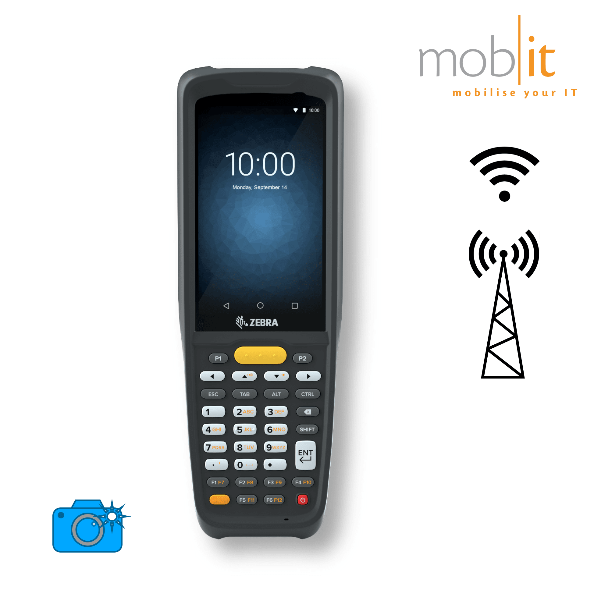 Zebra MC2700 Mobile Computer, Barcode Scanner, WLAN, WWAN, Camera