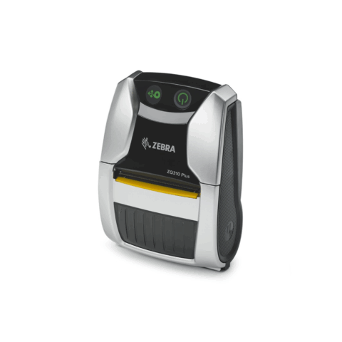 Imprimante mobile Zebra ZQ310 Plus, modèle d'intérieur gris - imprimante d'étiquettes mobile pour l'impression précise d'étiquettes linerless dans les processus logistiques mobiles