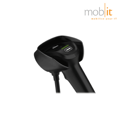Intellistand Gooseneck Cup in black for Zebra DS8208 Handheld Barcode Scanner