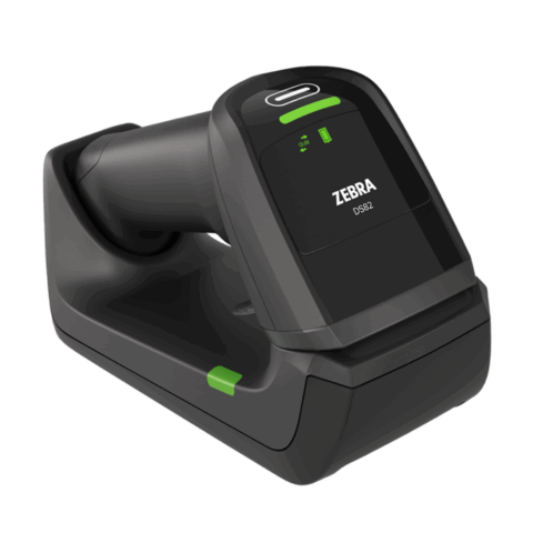 Zebra DS8288 Funk-Scanner mit Standard Cradle für mobile Erfassung von Daten und Barcodes mit hoher Bewegungsfreiheit am Point-of-Sale, im Warenlager und in der Logistik