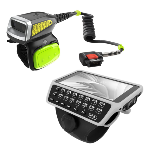 Scanner annulaire filaire Zebra RS5000x avec déclencheur de scan surdimensionné, idéal pour une utilisation avec un terminal portable Zebra WT6400