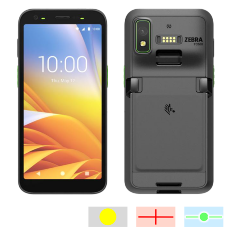 Ordinateur mobile robuste Zebra TC501, compatible IA pour la collecte mobile de données avec des applications assistées par intelligence artificielle