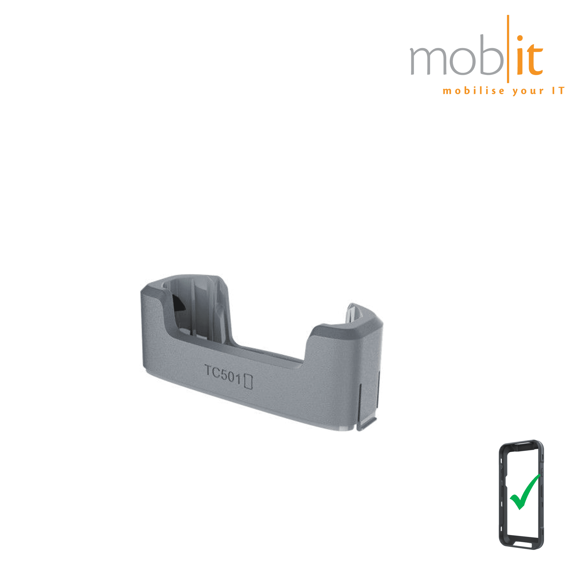 Cup Holder for Zebra TC501 Mobile Terminals with exoskeleton