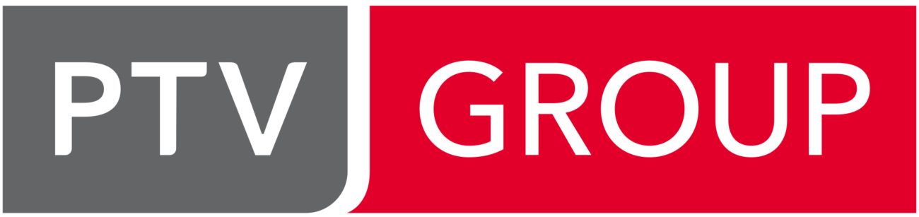 Logo de PTV Logistics, l'éditeur du logiciel cloud Optiflow destiné à l'optimisation automatisée des tournées dans les réseaux logistiques complexes