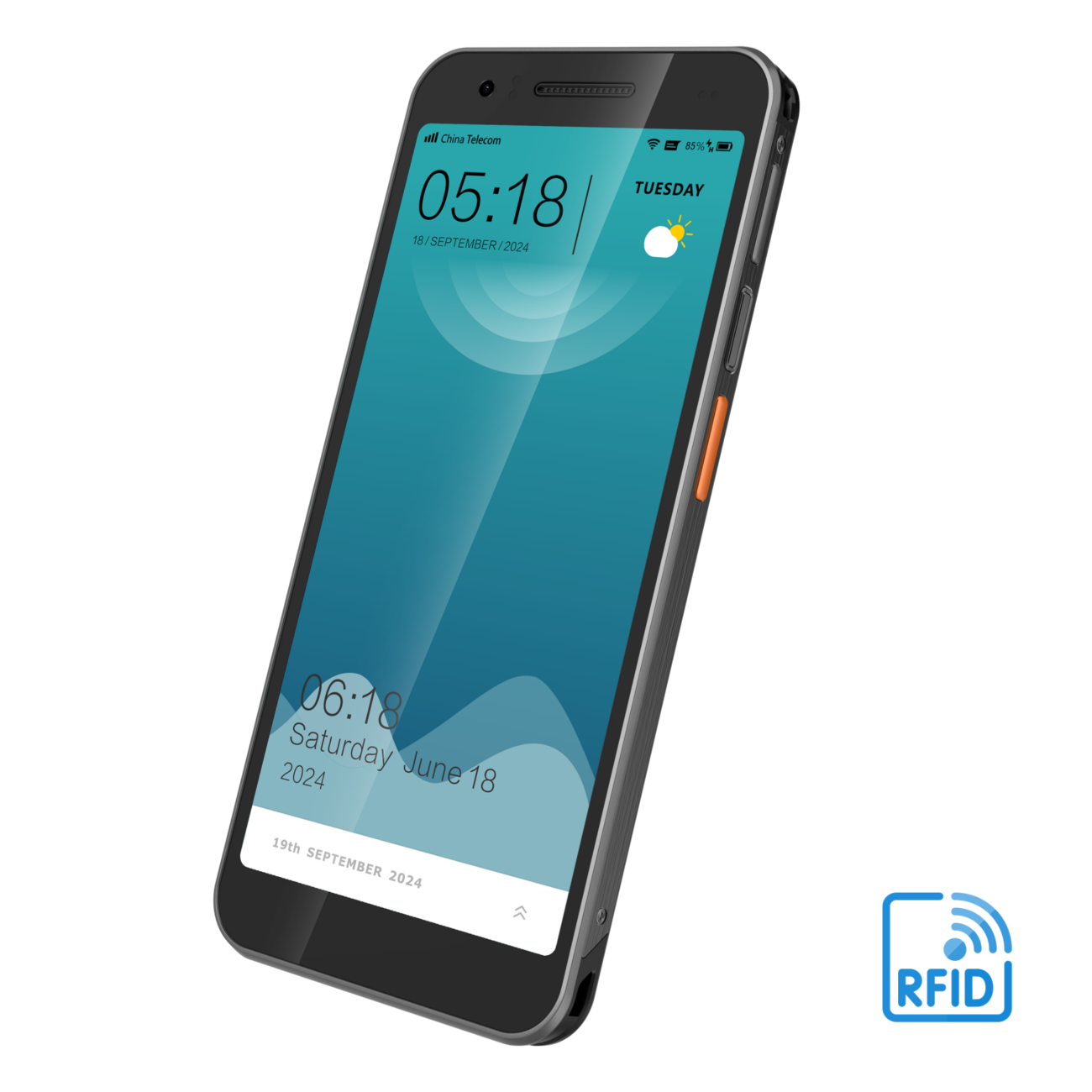 Urovo DT610 RFID Mobile Computer in schlankem Smartphone-Design mit integriertem RFID-Reader und leistungsstarkem Barcode-Scanner