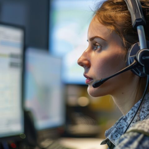 Article de blog de mobit sur PTV Logistics et OptiFlow - une planificatrice surveille en temps réel les itinéraires de livraison et la position des véhicules logistiques