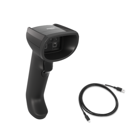 Zebra DS8208 Barcode-Scanner kabelgebunden und mit schwarzem Gehäuse für Anwendungen in Industrie und Handel