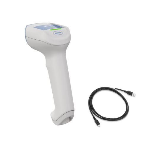 Zebra DS8208-HC Barcode-Scanner, kabelgebunden und mit weissem Gehäuse für das Gesundheitswesen