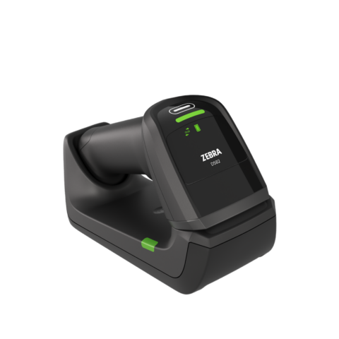 Zebra DS8288 Barcode-Scanner kabellos mit Standard-Cradle, schwarzes Gehäuse