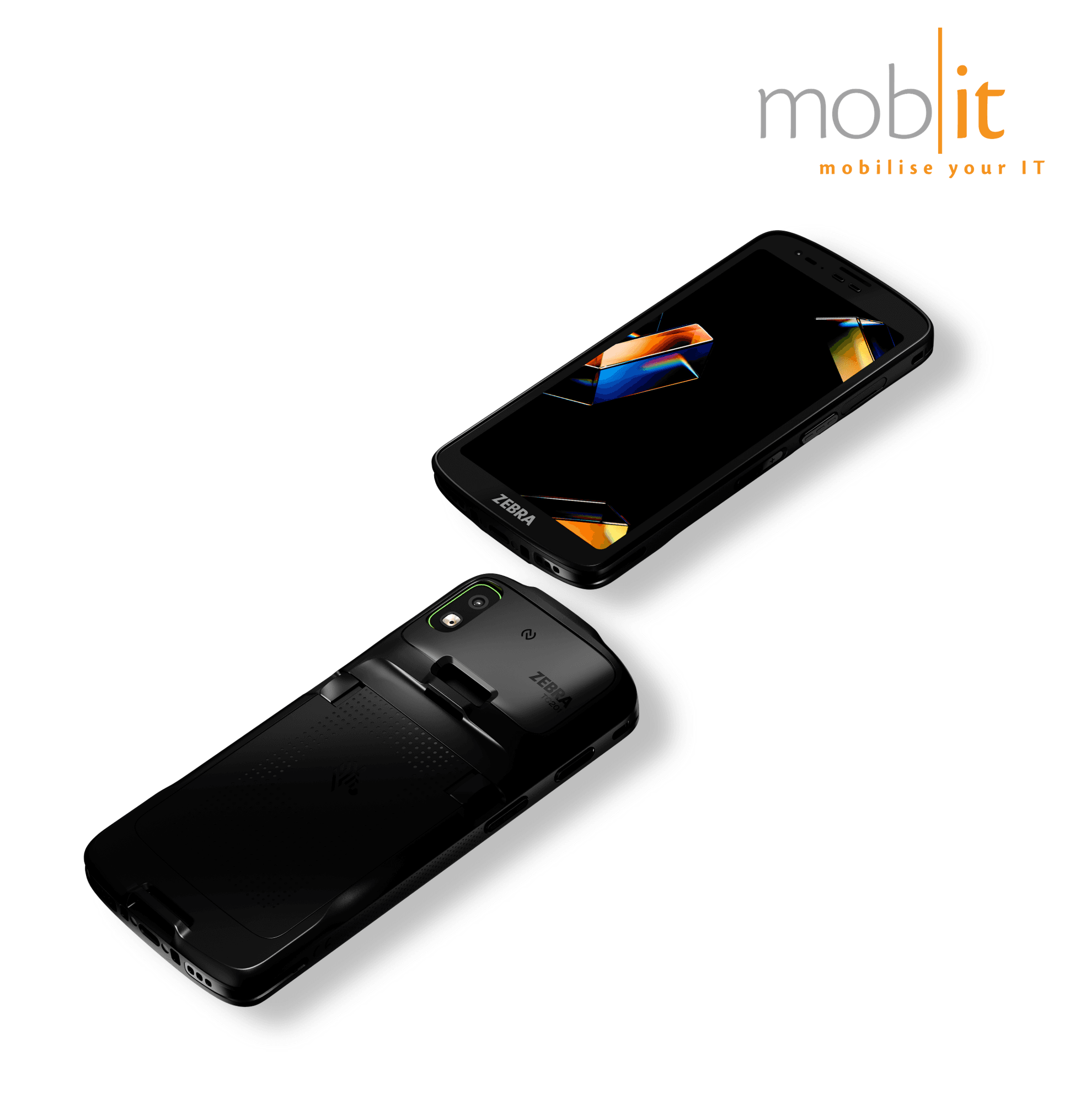 Zebra TC201 Mobile Terminals, front and back view