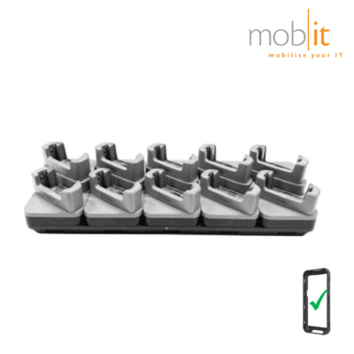 10-slot Charge Cradle for Zebra TC201 Mobile Terminals with protective boot