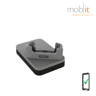 1-slot Charge Cradle for Zebra TC201 Mobile Terminal with protective boot