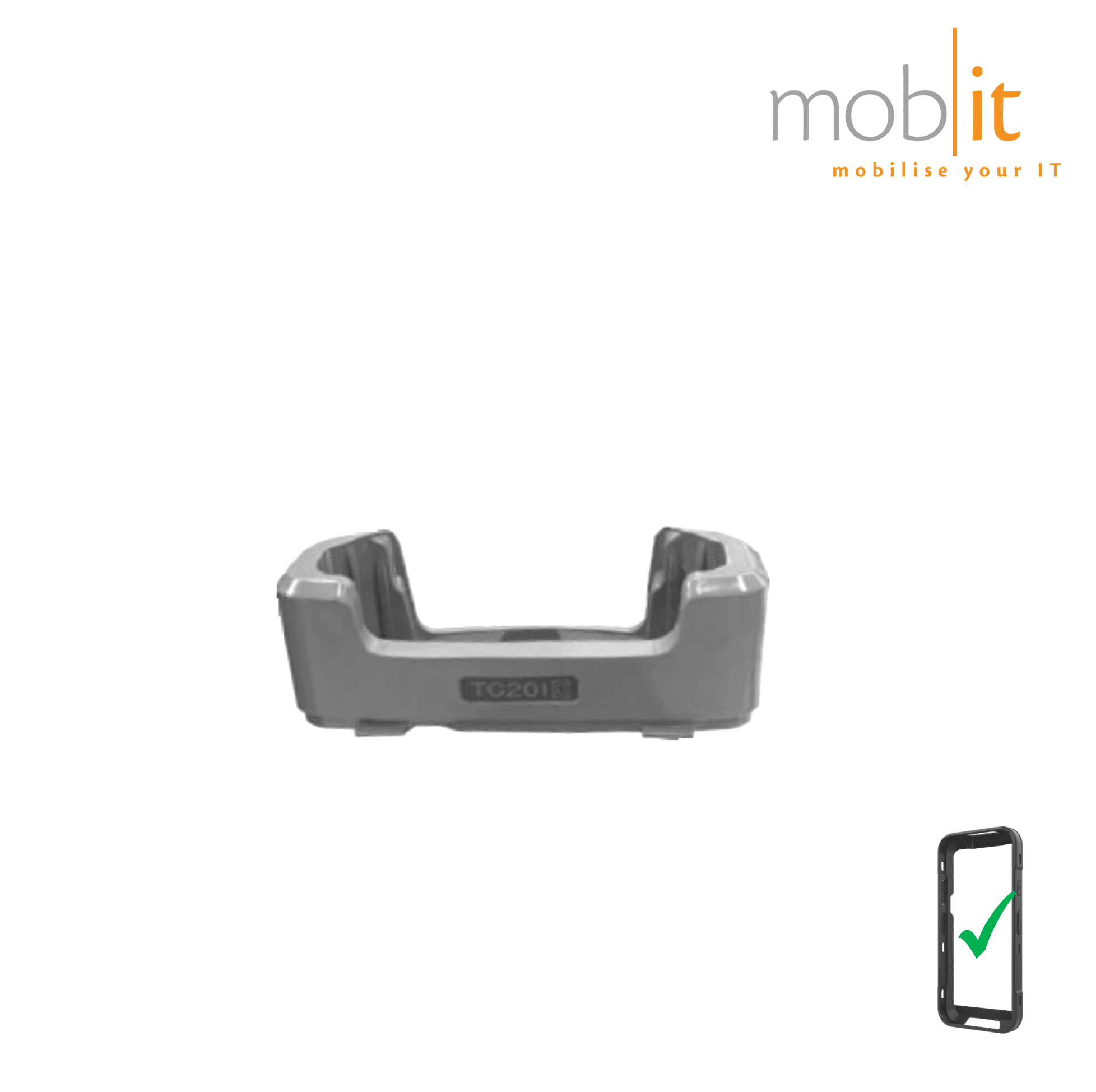 Cup Holder for Zebra TC201 Mobile Terminal with protective boot