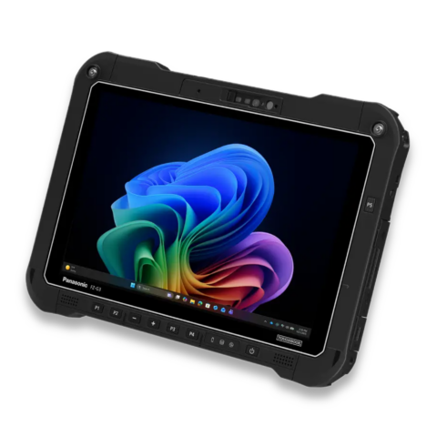 Frontansicht des vollrobusten Panasonic Toughbook FZ-G3 Tablets mit Windows-Benutzeroberfläche